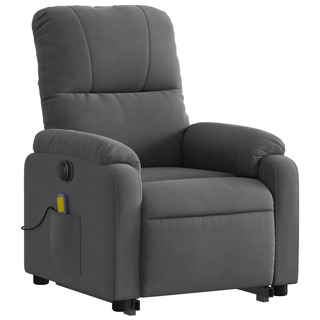 Fauteuil de massage électrique gris foncé