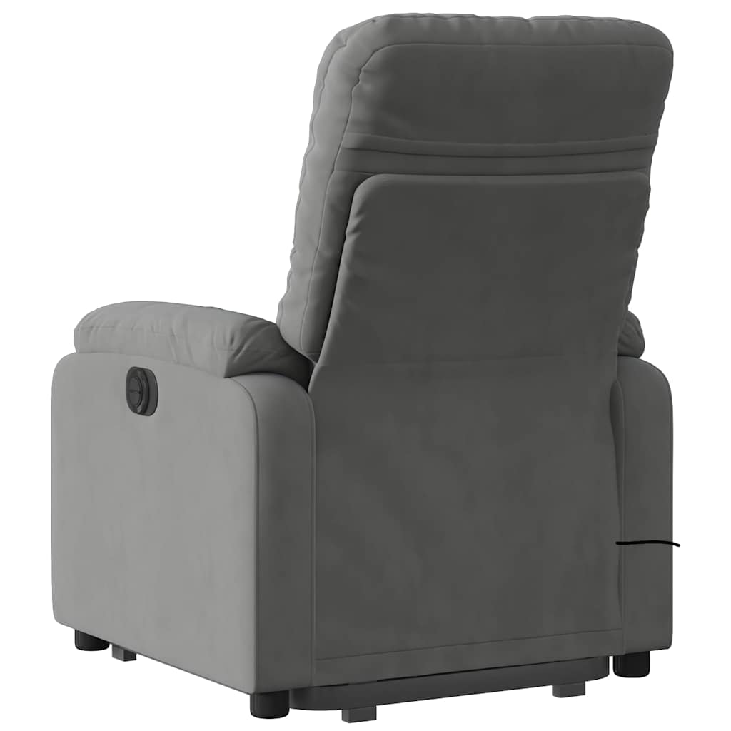 Fauteuil de massage électrique gris foncé