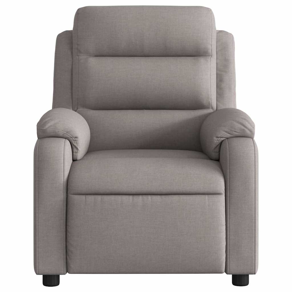 Fauteuil de massage électrique en tissu taupe