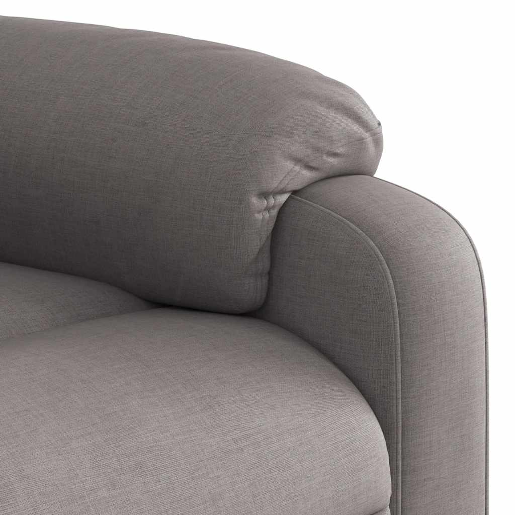 Fauteuil de massage électrique en tissu taupe
