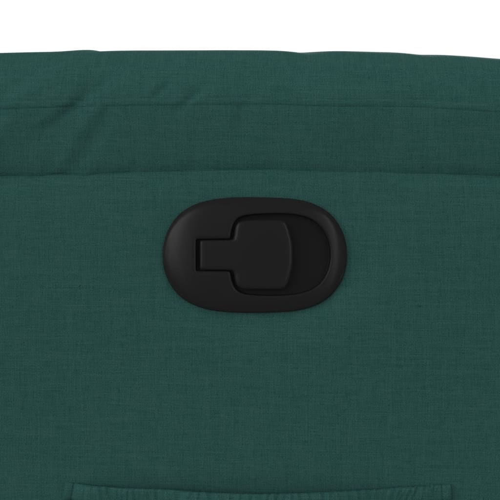 Fauteuil relax avec aide à la verticalisation en tissu vert foncé