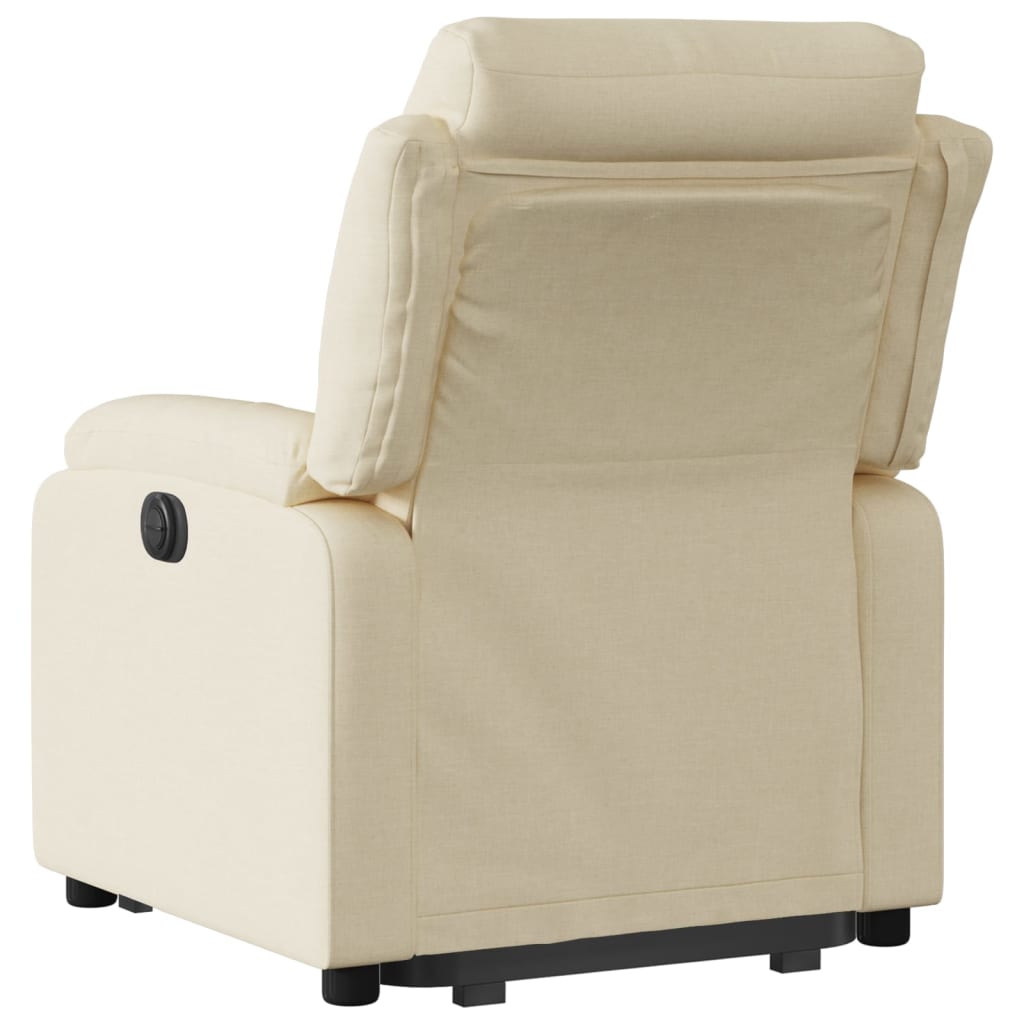 Relaxing chair with stand-up aid cream fabric