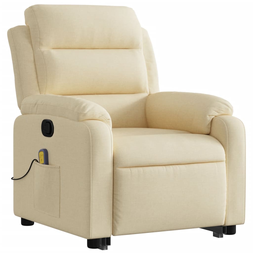 Massage chair with stand-up aid cream fabric