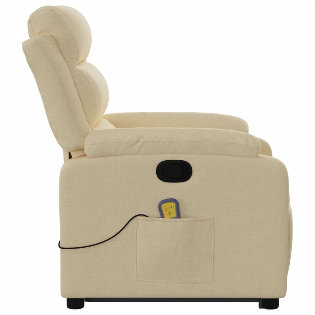 Massage chair with stand-up aid cream fabric