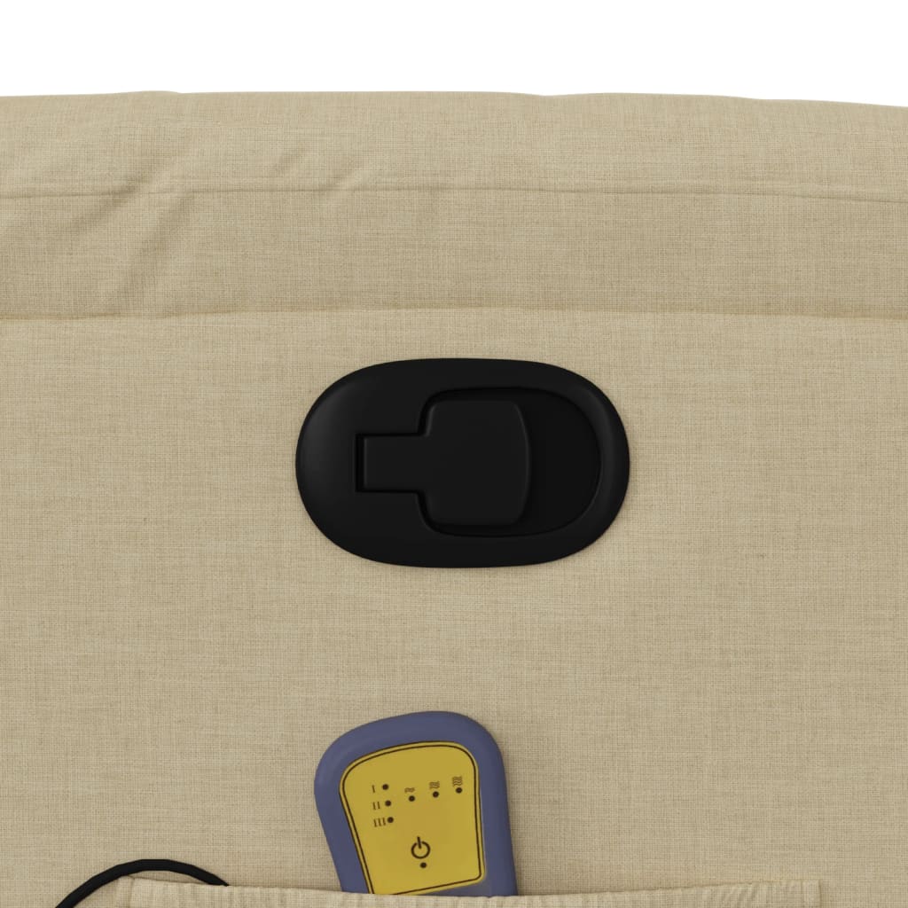 Massage chair with stand-up aid cream fabric
