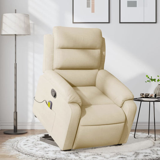 Massage chair with stand-up aid cream fabric