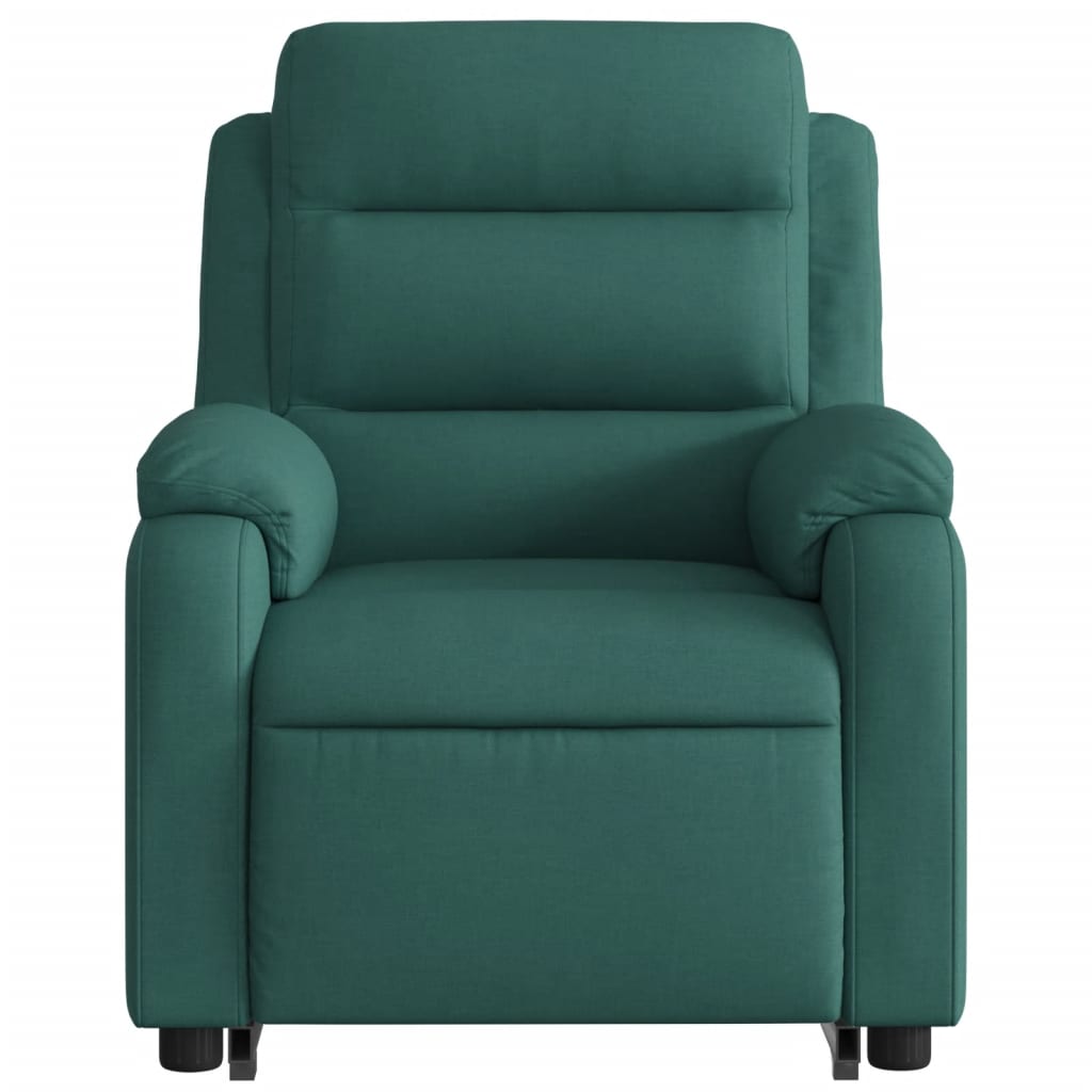 Fauteuil relax avec releveur électrique en tissu vert foncé