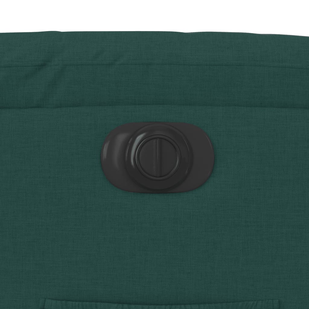 Fauteuil relax avec releveur électrique en tissu vert foncé