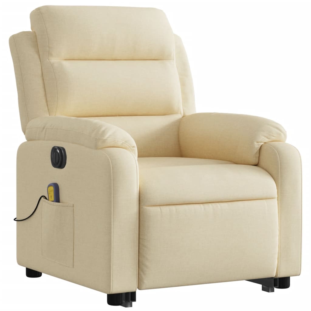 Electric massage chair with stand-up aid cream fabric