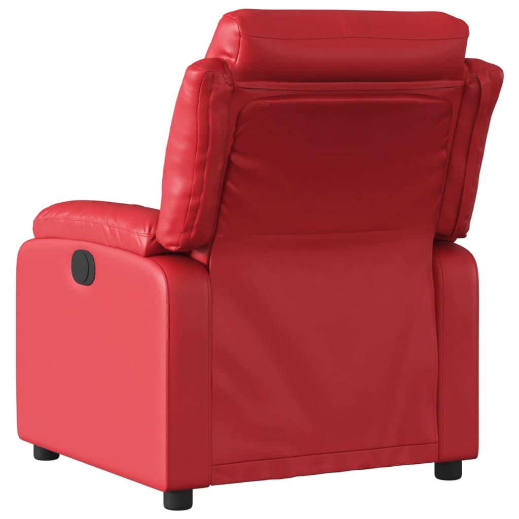 Electric massage chair red imitation leather