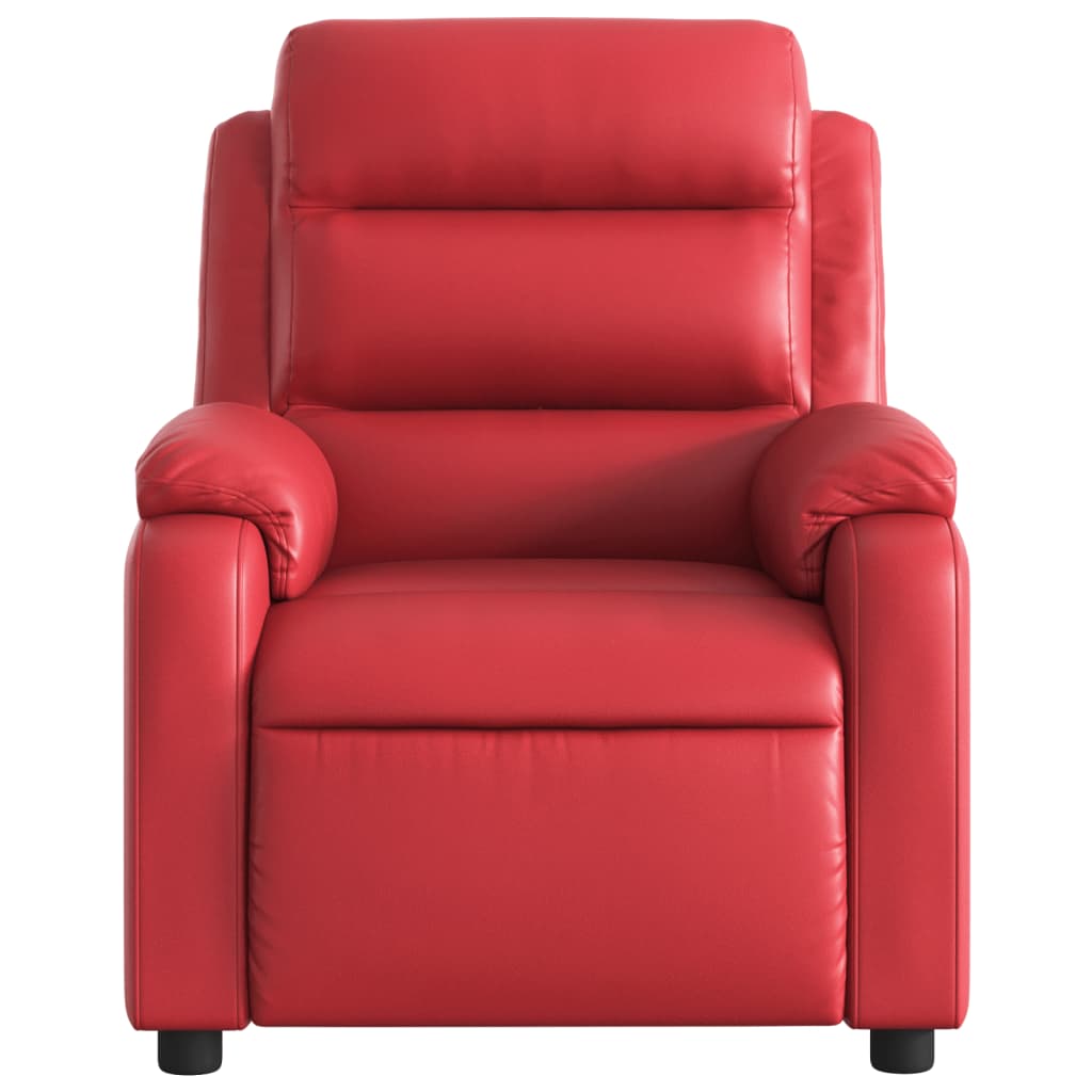 Electric massage chair red imitation leather