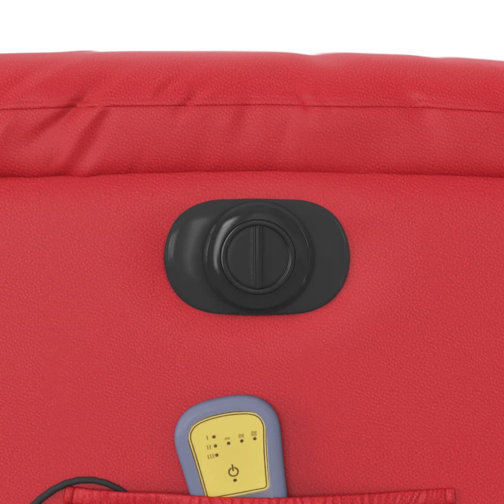 Electric massage chair red imitation leather