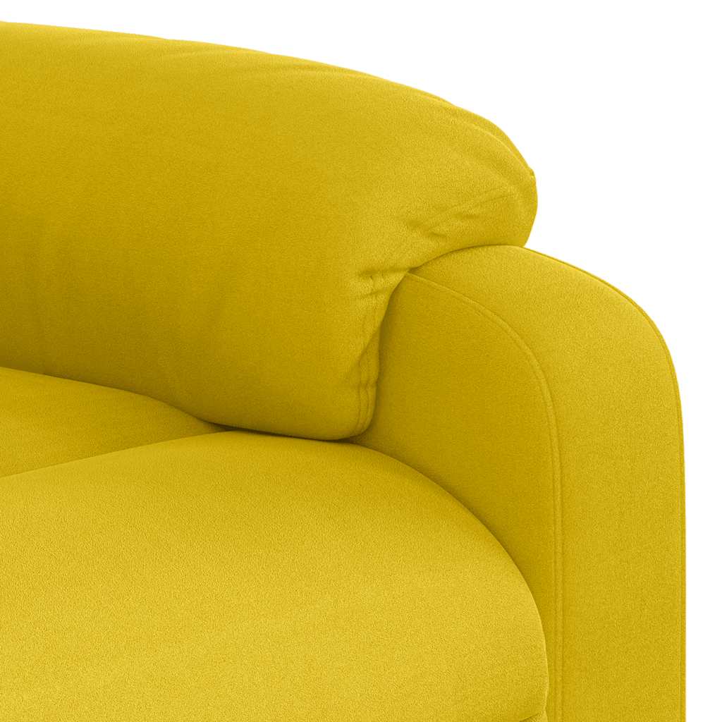 Massagesessel Elektrisch Gelb Samt