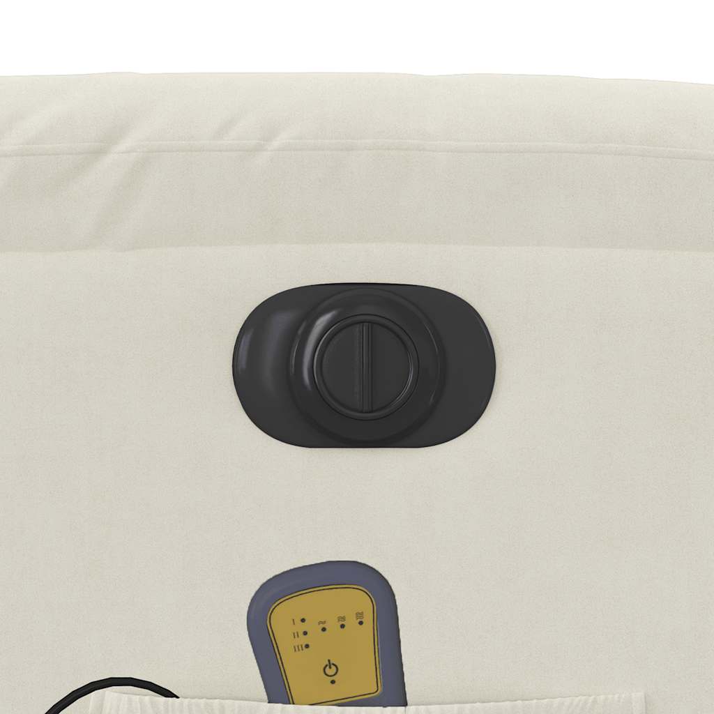 Massagesessel Elektrisch Creme Samt