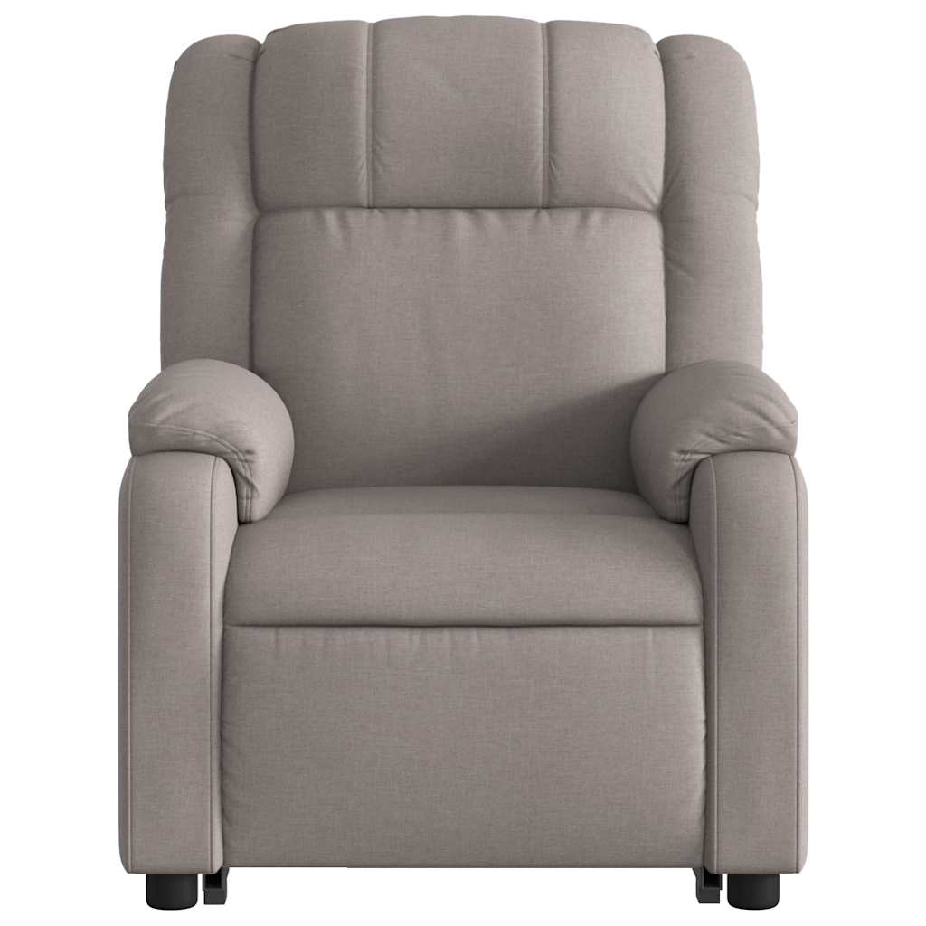 Relaxsessel mit Aufstehhilfe Taupe Stoff