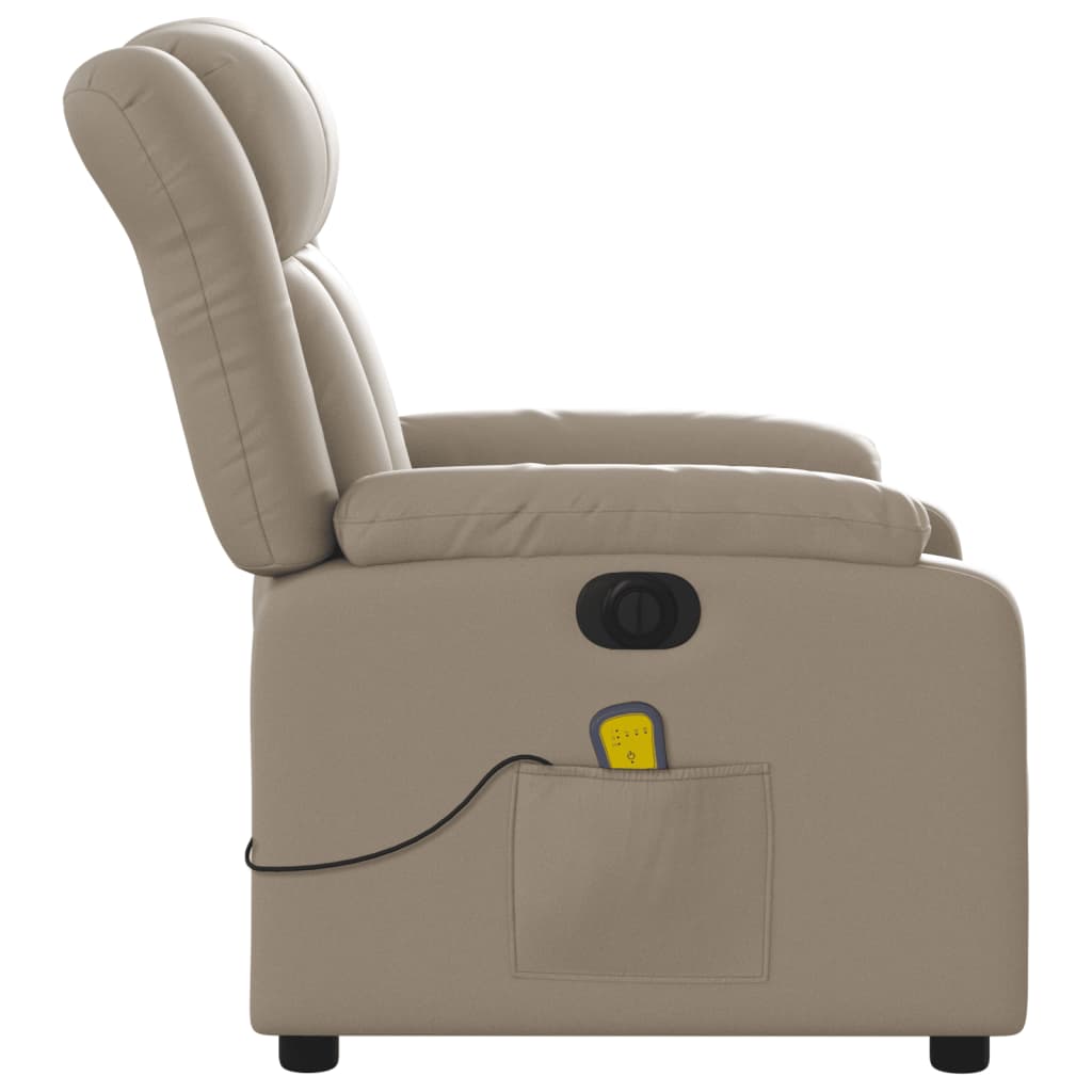 Massagesessel Elektrisch Cappuccino Kunstleder