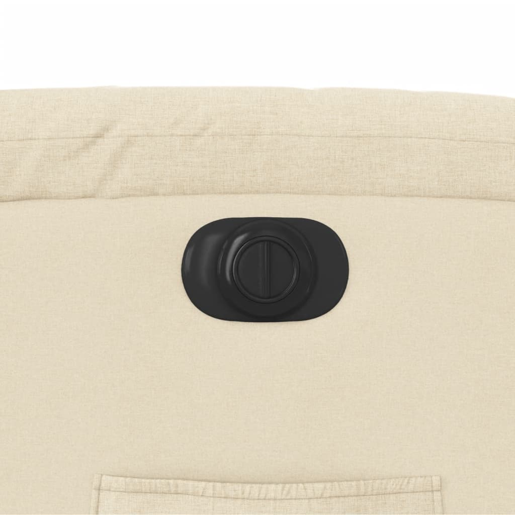 Electric recliner chair cream fabric