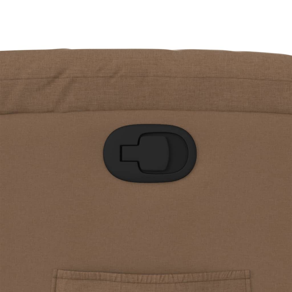 Fauteuil inclinable avec aide à la verticalisation en tissu marron