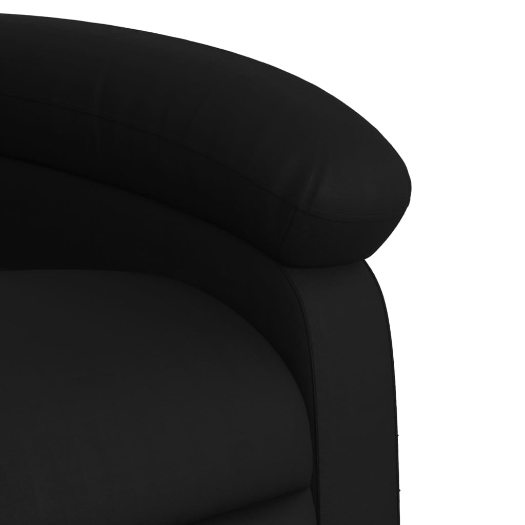 Massage-Relaxsessel, Kunstleder, Schwarz