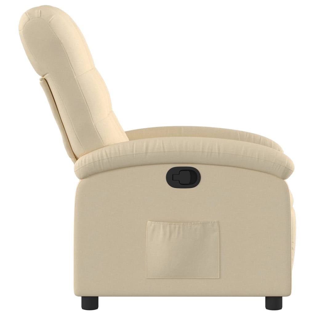 Relaxsessel Creme Stoff