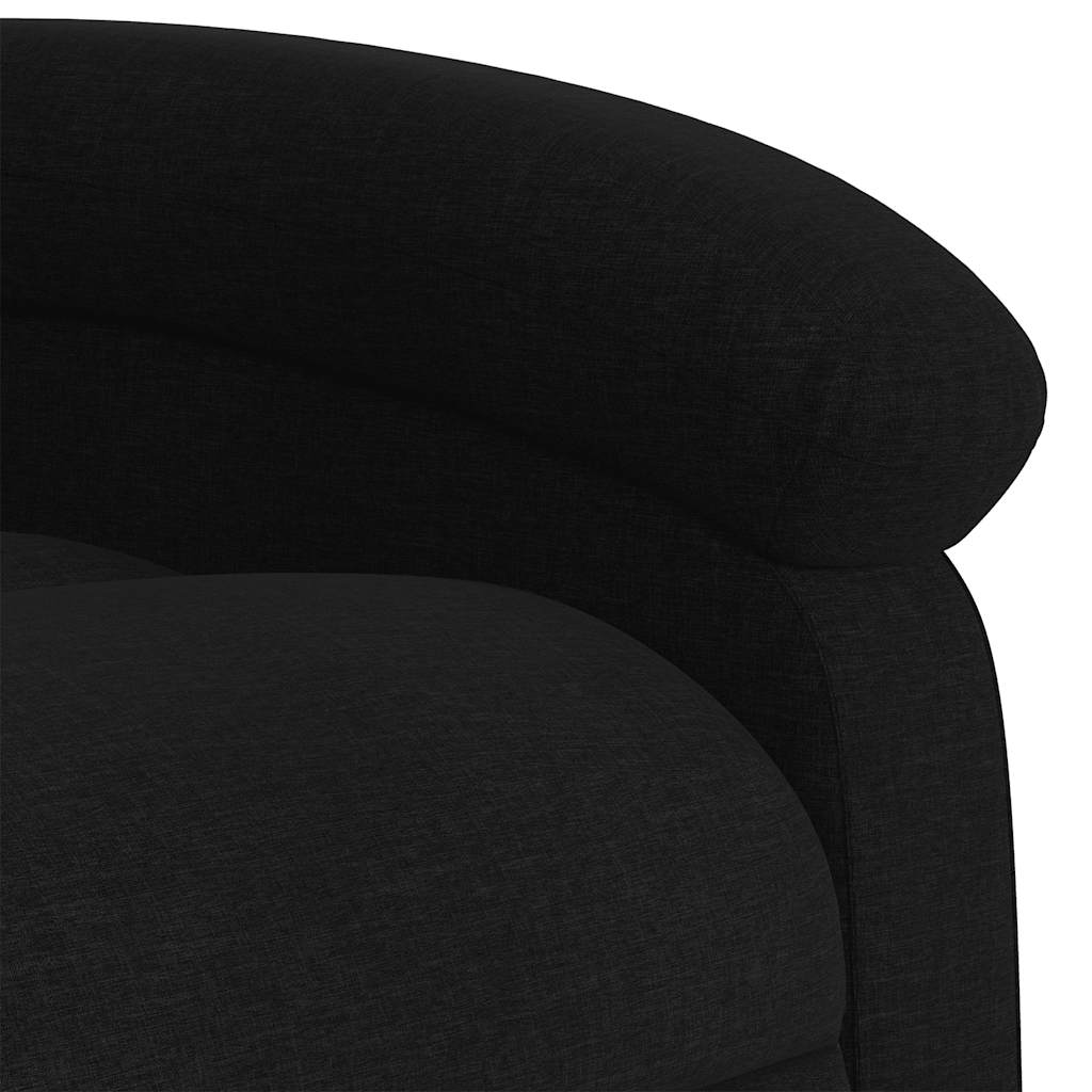 Massage-Relaxsessel, schwarzer Stoff