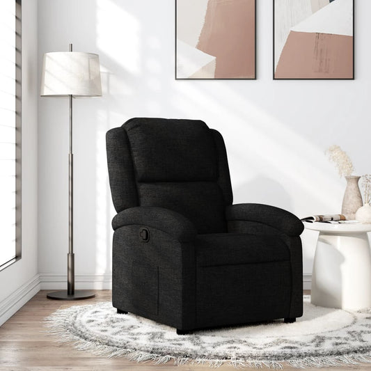 Relaxsessel, schwarzer Stoff