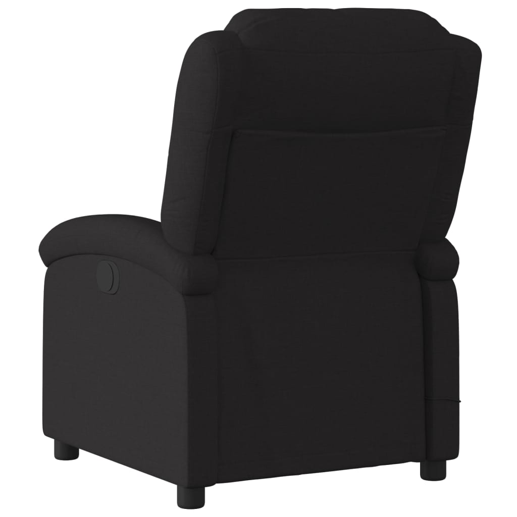 Massage-Relaxsessel, schwarzer Stoff