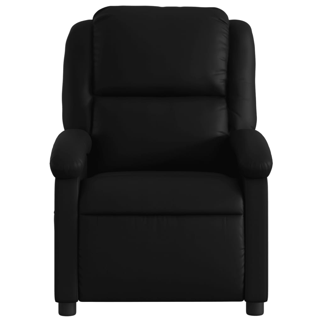 Relaxsessel, Kunstleder, Schwarz