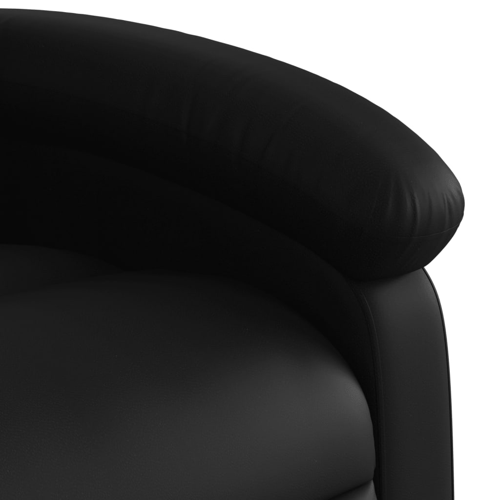 Relaxsessel, Kunstleder, Schwarz