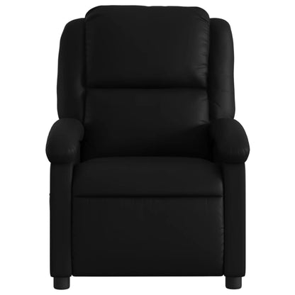 Massage-Relaxsessel, Kunstleder, Schwarz