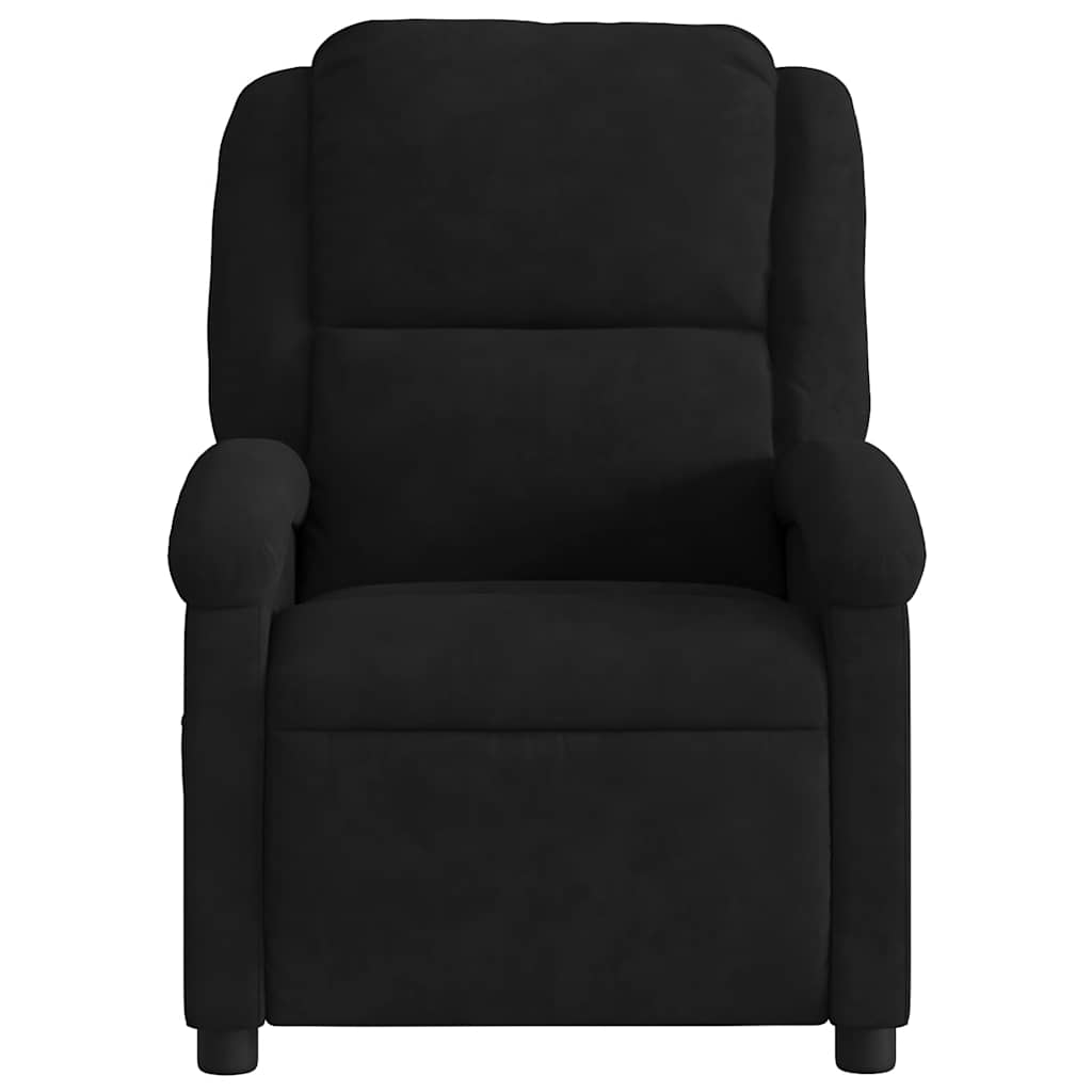 Massage-Relaxsessel, schwarzer Samt