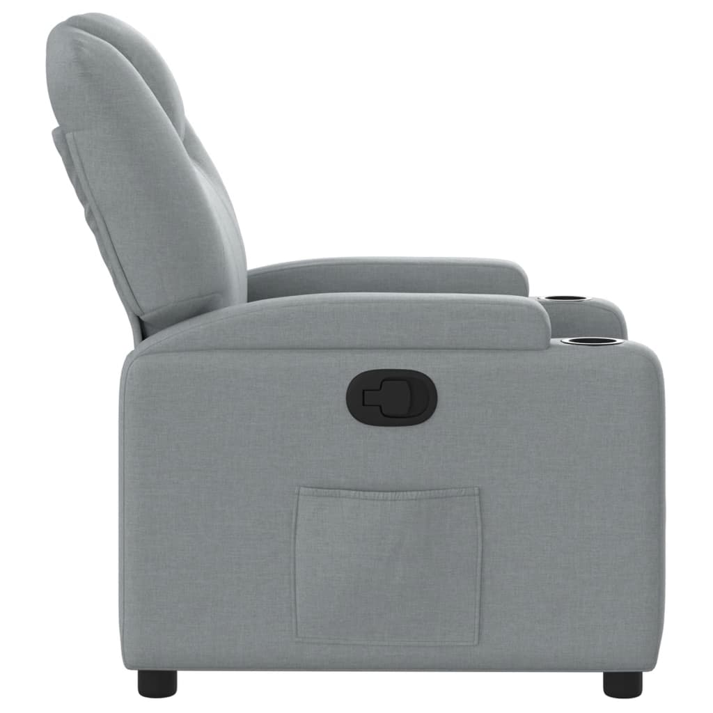 Relaxsessel Hellgrau Stoff