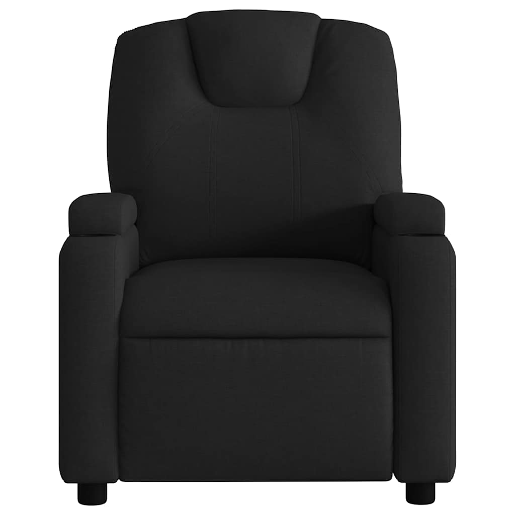 Massage-Relaxsessel, Stoff, Schwarz