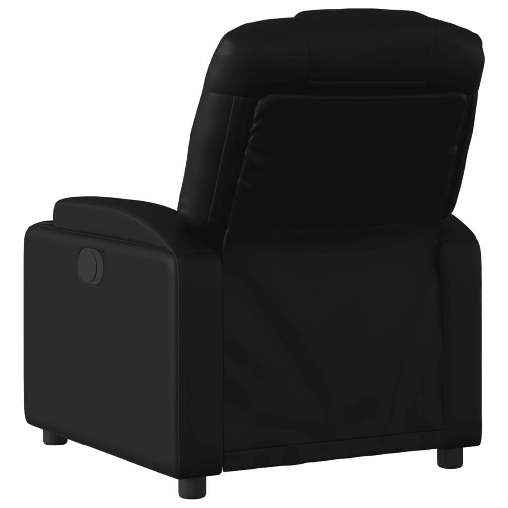 Relaxsessel, Kunstleder, Schwarz