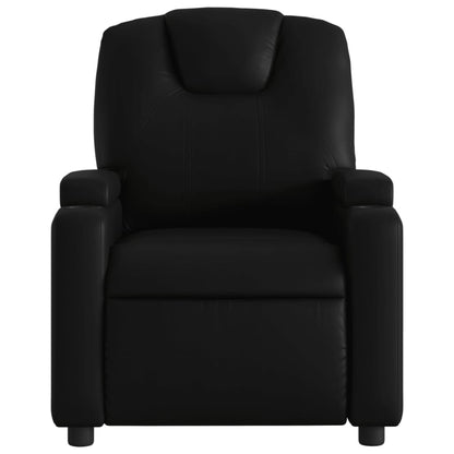 Relaxsessel, Kunstleder, Schwarz