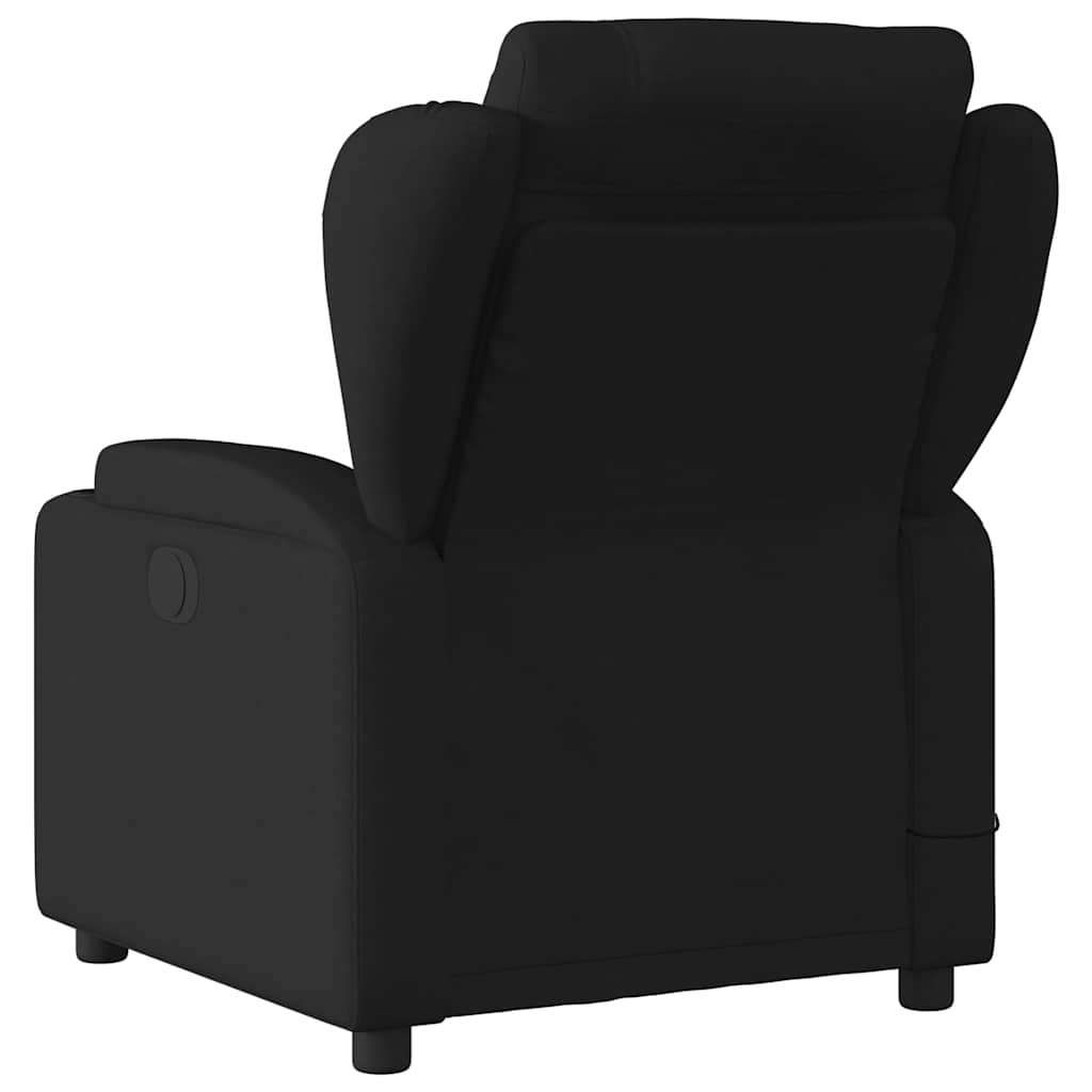 Massage-Relaxsessel, schwarzer Stoff