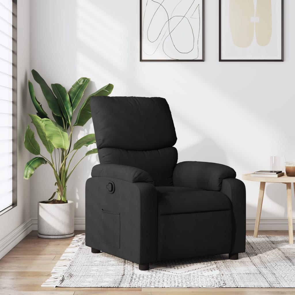 Relaxsessel Schwarzer Stoff