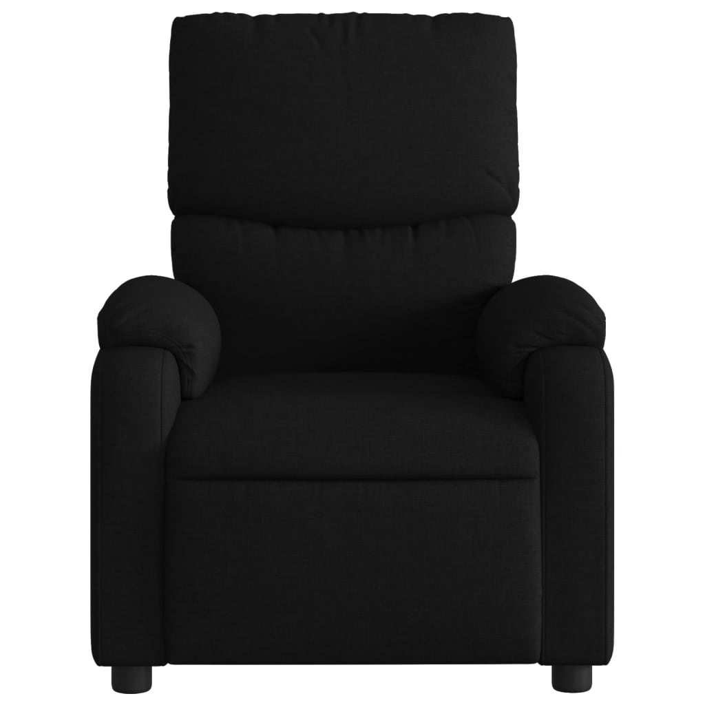 Massage-Relaxsessel, schwarzer Stoff