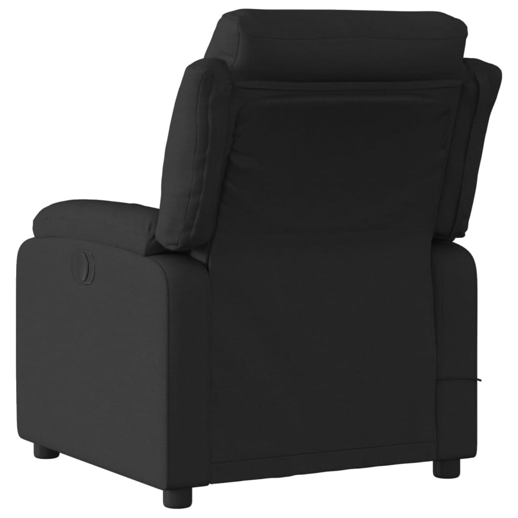 Massage-Relaxsessel, schwarzer Stoff