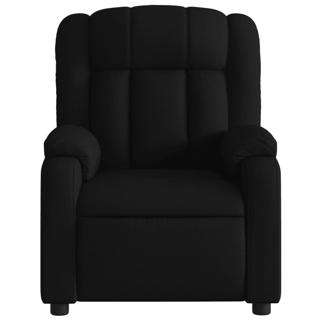 Massage-Relaxsessel, schwarzer Stoff