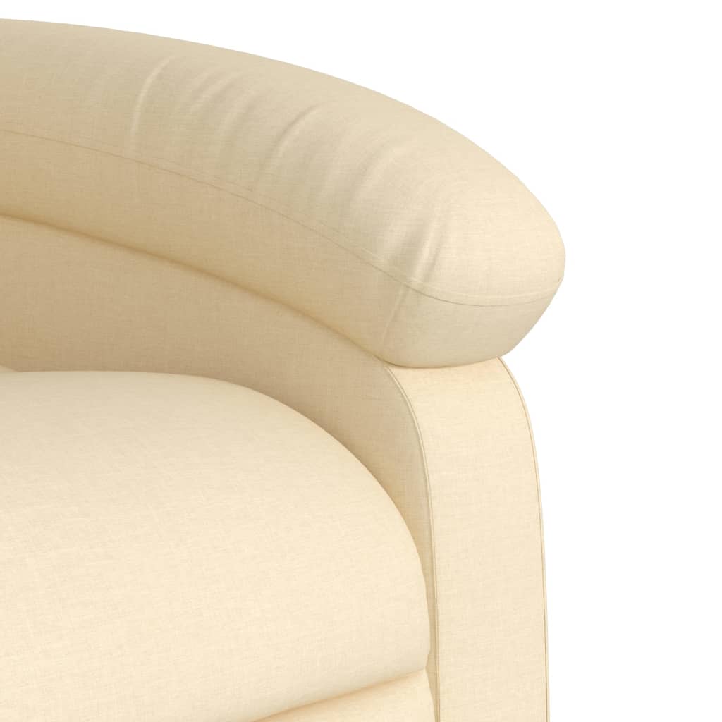 Relaxsessel, cremefarbener Stoff