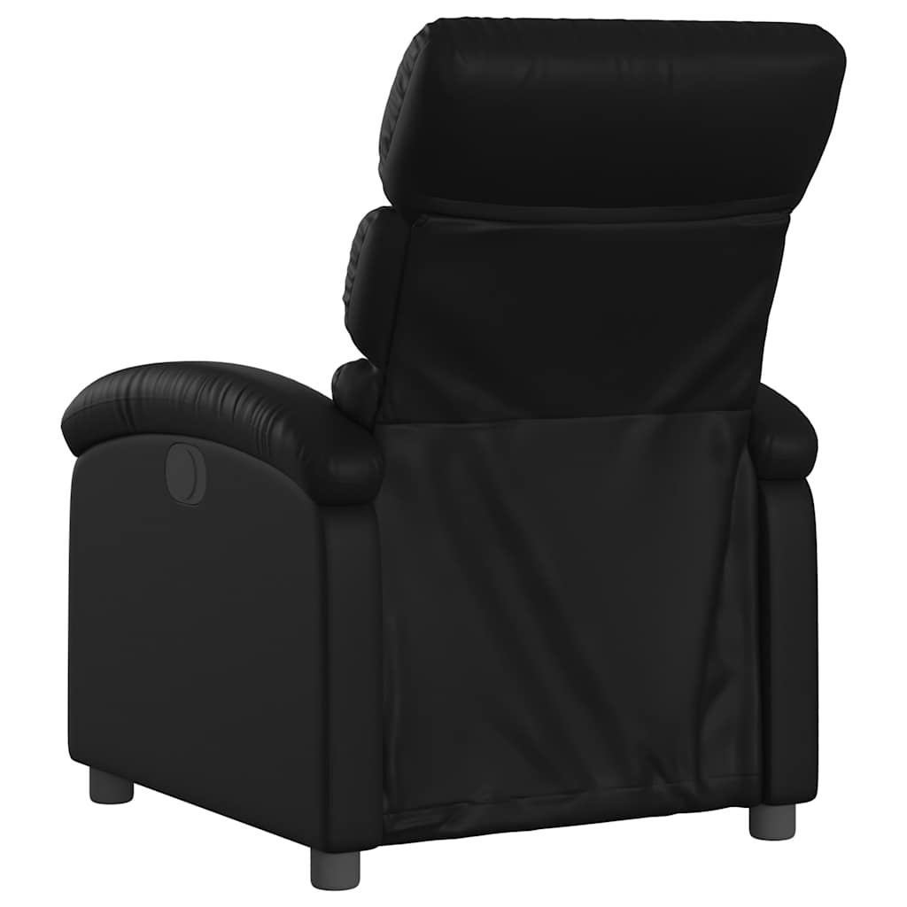Relaxsessel, Kunstleder, Schwarz