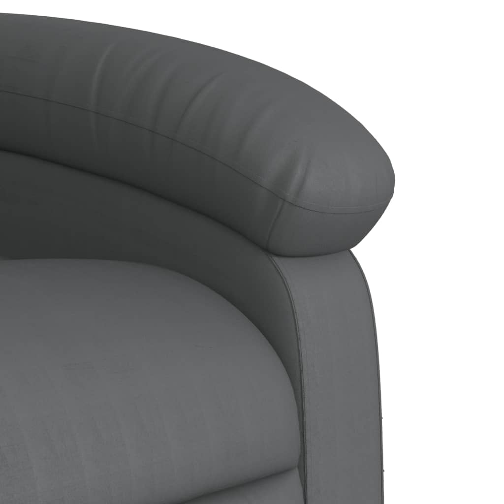 Massagesessel Relaxsessel Grau Kunstleder