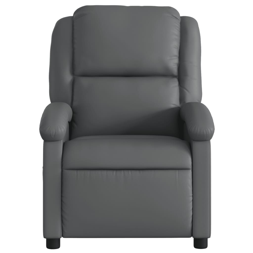 Relaxsessel Grau Kunstleder