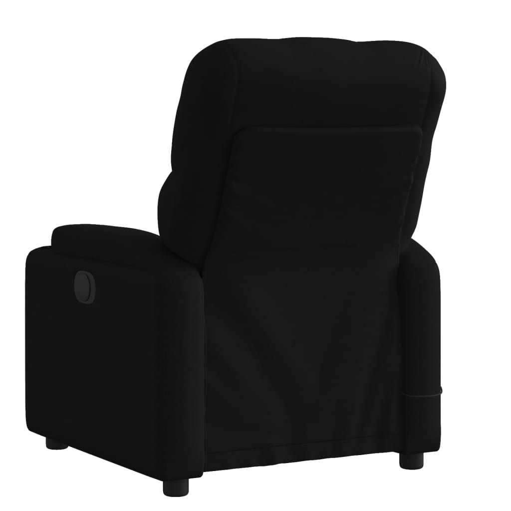 Massage-Relaxsessel, schwarzer Stoff
