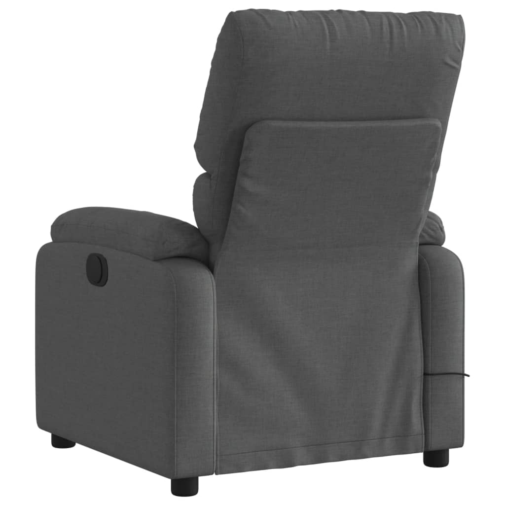 Massage-Relaxsessel, Stoff, Dunkelgrau