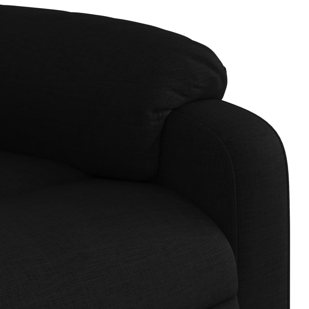 Massage-Relaxsessel, schwarzer Stoff
