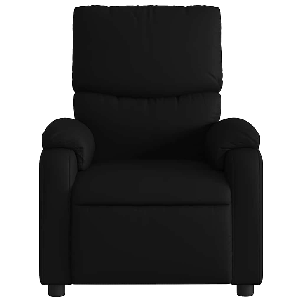 Massage-Relaxsessel, Kunstleder, Schwarz
