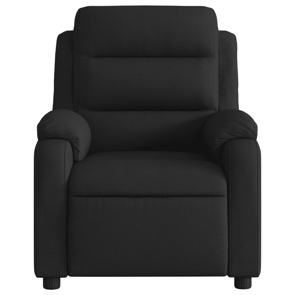 Massage-Relaxsessel, schwarzer Stoff