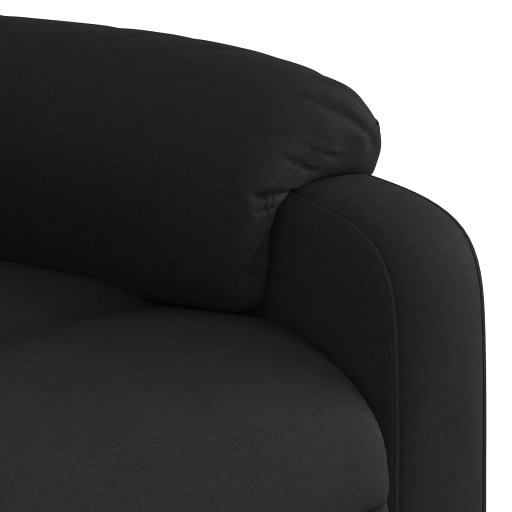 Massage-Relaxsessel, schwarzer Stoff